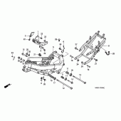 Схема вузла: Рама для Honda VTR1000 Firestorm