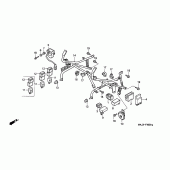 Схема узла: Cowl stay (ST1100) для Honda ST1100 Pan-European