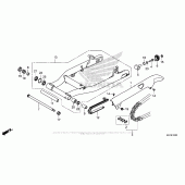 Схема вузла: Задній важіль (Маятник) для Honda CMX300 Rebel
