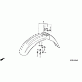 Схема узла: Переднее крыло для Honda CR250