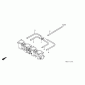 Схема вузла: Дросельна заслонка (TUBING) для Honda CBR600 CBR600RR