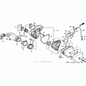 Схема узла: Воздушный фильтр для Honda VT600 Shadow VLX