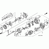 Схема узла: Генератор для Honda ST1100 Pan-European