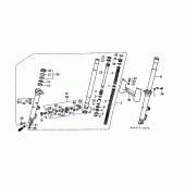 Схема узла: Вилка передней оси для Honda GL1500 Gold Wing Special Edition