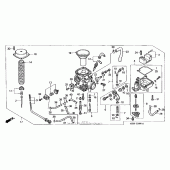 Схема вузла: Карбюратор для Honda VT600 Shadow VLX