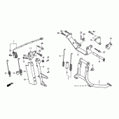 Схема вузла: Підставка (VFR750FL / FM / FN / FP) для Honda VFR750F Interceptor