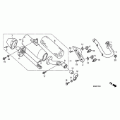 Схема вузла: Вихлопна система (CRF250R5) для Honda CRF250 CRF250R