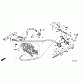 Схема узла: Дроссельная заслонка (TUBING) для Honda GL1800 Gold Wing