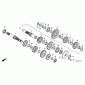 Схема вузла: Трансмісія для Honda CBF125