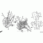 Схема узла: Картер двигателя для Honda VT750 Shadow Aero
