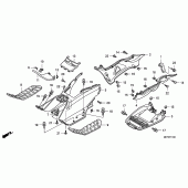 Схема вузла: Floor step / under cover (F JS400D8) для Honda FJS400 Silver Wing