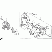 Схема узла: St1100 fr. brake caliper 95-98 для Honda ST1100 Pan-European