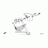 Схема вузла: Бічна підніжка для Honda VT750 Shadow RS