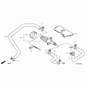Схема узла: Air injection valve для Honda VTR250 VTR