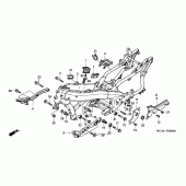 Схема узла: Рама для Honda GL1800 Gold Wing