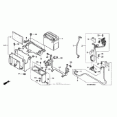 Схема вузла: Акумулятор для Honda VTX1800