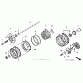 Схема вузла: Зчеплення для Honda RVT1000R RVT RC51