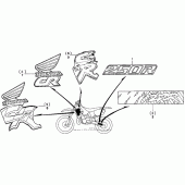 Схема узла: Mark 90-92 для Honda CR250