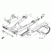 Схема вузла: Задній важіль (Маятник) для Honda VF750 Magna