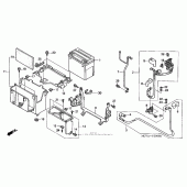 Схема узла: Аккумулятор для Honda VTX1800