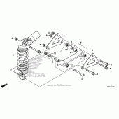 Схема узла: Задний амортизатор (2) для Honda CBR1000 CBR1000RR (Special Edition) Fireblade