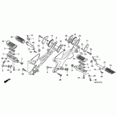 Схема вузла: Підніжки для Honda CBF600