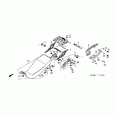 Схема узла: Сиденье для Honda XL600 Transalp