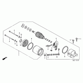 Схема узла: Стартер электрический для Honda FJS600 Silver Wing