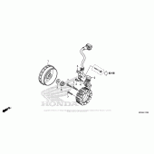 Схема вузла: Генератор для Honda CRF450 CRF450RX