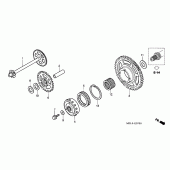 Схема узла: Привод стартера для Honda CBR1000 CBR1000RR Fireblade