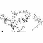 Схема вузла: Радіатор для Honda CBR600 CBR600F Smokin Joe s Edition