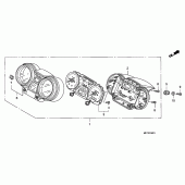 Схема узла: Панель приборов (CB1300S/CB1300SA) для Honda CB1300 Super Bol D’Or
