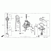 Схема узла: Carburetor (1) для Honda CR250