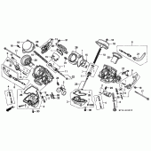 Схема вузла: Карбюратор (COMPONENT PARTS) для Honda XRV750 Africa Twin