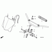 Схема вузла: Верхня траверса & Кліпон керма (CRF450R8) для Honda CRF450 CRF450R