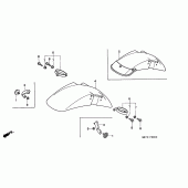 Схема вузла: Переднє крило для Honda VFR750F VFR750R (RC30)