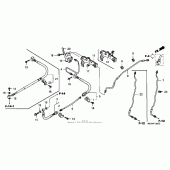 Схема вузла: Brake lines для Honda VTX1800