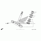 Схема вузла: Рульова траверса для Honda VFR800 Interceptor