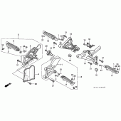 Схема вузла: Підніжки (VFR750FL / FM / FN / FP) для Honda VFR750F Interceptor