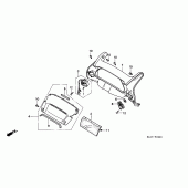 Схема вузла: Приладова панель для Honda ST1100 Pan-European
