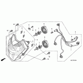 Схема узла: Фара (FJS400D8) для Honda FJS400 Silver Wing