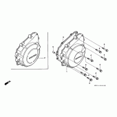 Схема узла: Крышка генератора для Honda CBR900RR CBR900RR Fireblade