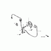 Схема вузла: Генератор імпульсів для Honda VT1100 Shadow Sabre