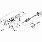 Схема узла: Стартер электрический для Honda ST1100 Pan-European