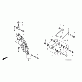 Схема узла: Задняя подвеска (VFR750FR/FS/FT/FV) для Honda VFR750F Interceptor