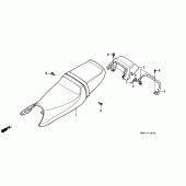 Схема узла: Сиденье и Боковой обтекатель для Honda CBR600 CBR600F Hurricane