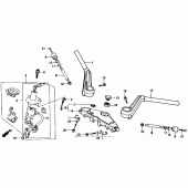 Схема вузла: Кермо для Honda NT650 Hawk GT