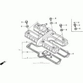 Схема вузла: Клапанна кришка для Honda CB750 Nighthawk