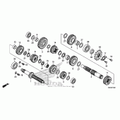 Схема вузла: Трансмісія для Honda CRF150 CRF150RB