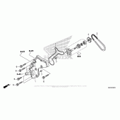 Схема вузла: Water Pump Cover для Honda ST1300 Pan-European Police